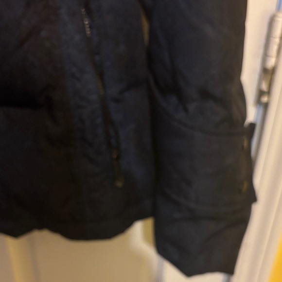 Calvin Klein Dark Puffer Jacket with Faux Fur Trim - Picture 12 of 15